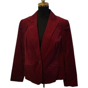 NWT Deep, Rich Ruby Red Blazer Jones New York Woman, Sz 14W